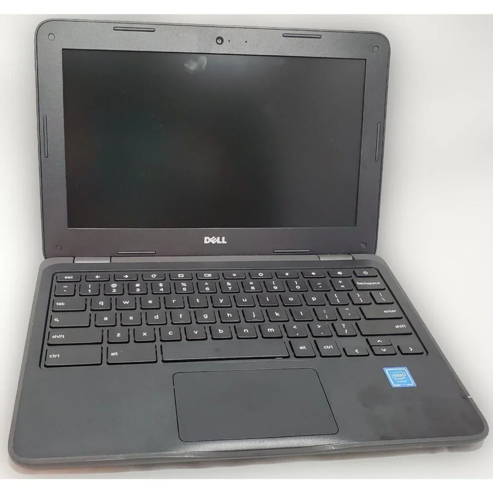 Dell Chromebook 3180 P26T 11.6 Celeron N3060 1.6GHz 4GB 16GB eMMC Charger Bundle